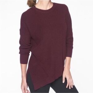 Women’s Athleta Rest Day Sweater in a dark grey color, Size XS.